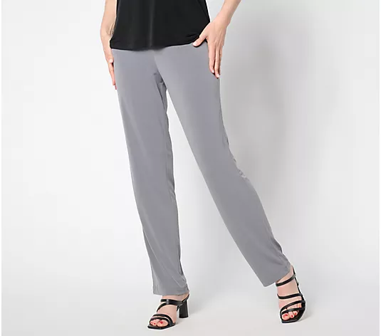 💥QthtVC Last Day Christmas Sale!!!🎉Susan Graver Essentials Reg Liquid Knit Straight Leg Pants