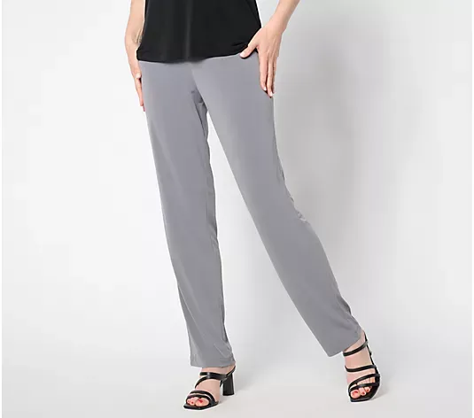 💥QthtVC Last Day Christmas Sale!!!🎉Susan Graver Essentials Reg Liquid Knit Straight Leg Pants
