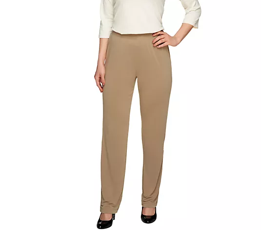 💥QthtVC Last Day Christmas Sale!!!🎉Susan Graver Essentials Reg Liquid Knit Straight Leg Pants