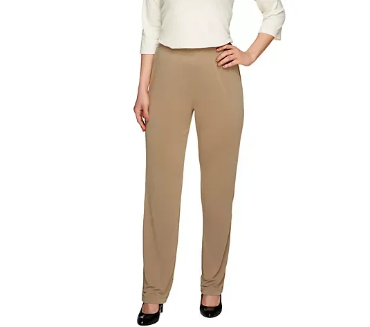 💥QthtVC Last Day Christmas Sale!!!🎉Susan Graver Essentials Reg Liquid Knit Straight Leg Pants