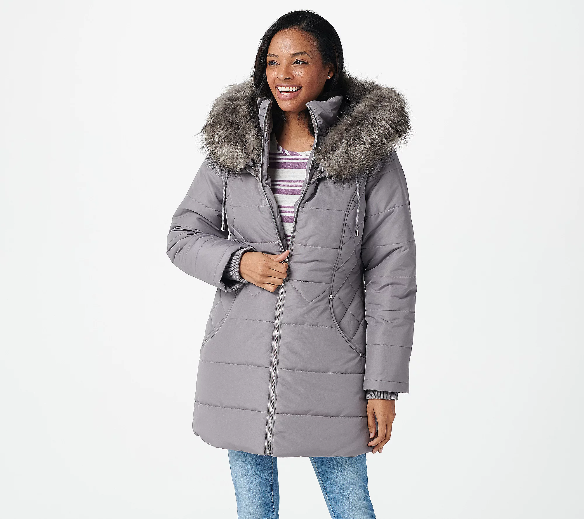 💥QthtVC Last Day Christmas Sale!!!🎉Suthtsan Graver Water Resistant Quilted Puffer Jacket with Hood