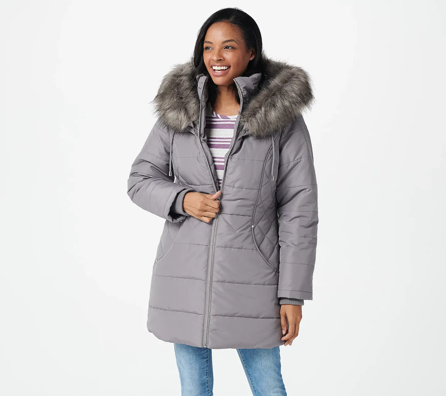 💥QthtVC Last Day Christmas Sale!!!🎉Suthtsan Graver Water Resistant Quilted Puffer Jacket with Hood
