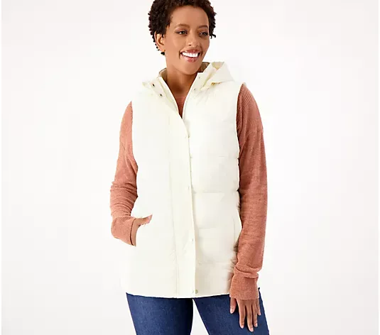 💥QthtVC Last Day Christmas Sale!!!🎉Suthtsan Graver Weekend Water Resistant Quilted Vest w/ Zip Off Hood