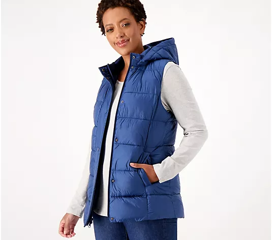 💥QthtVC Last Day Christmas Sale!!!🎉Suthtsan Graver Weekend Water Resistant Quilted Vest w/ Zip Off Hood
