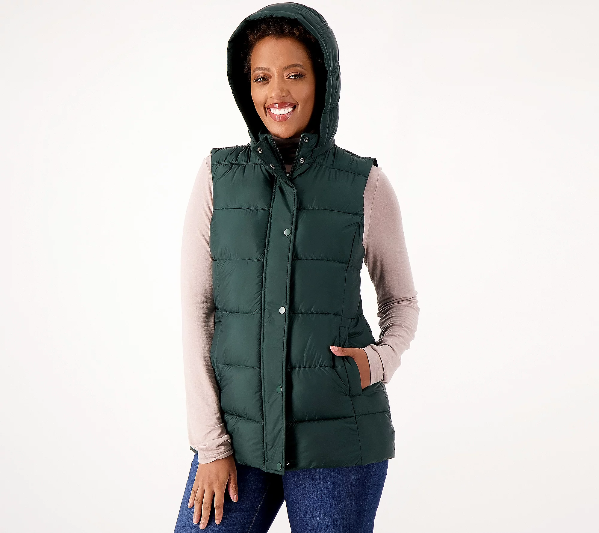 💥QthtVC Last Day Christmas Sale!!!🎉Suthtsan Graver Weekend Water Resistant Quilted Vest w/ Zip Off Hood