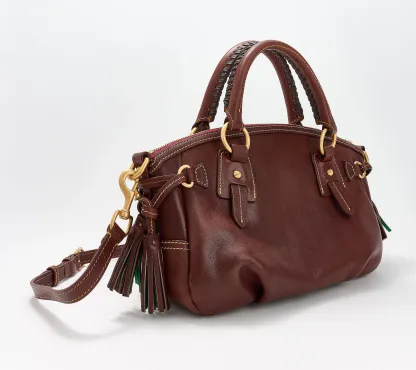 💥QthtVC Last Day Christmas Sale!!!🎉Dothtoney & Bourthtke Florentine Leather Medium Mail Satchel