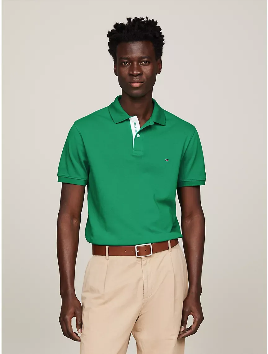 Regular Fit Monotype Placket Polo