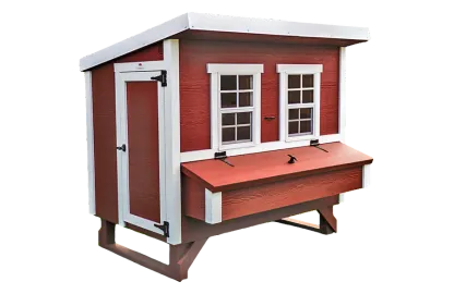 OvethtrEZ Farmhouse large Chicken Coop With Feeder And Waterer