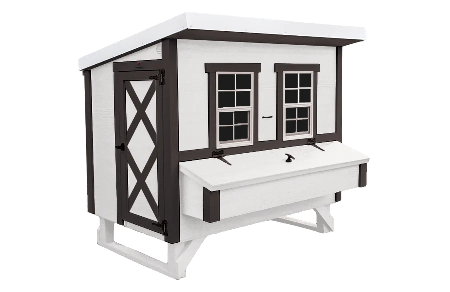 OvethtrEZ Farmhouse large Chicken Coop With Feeder And Waterer