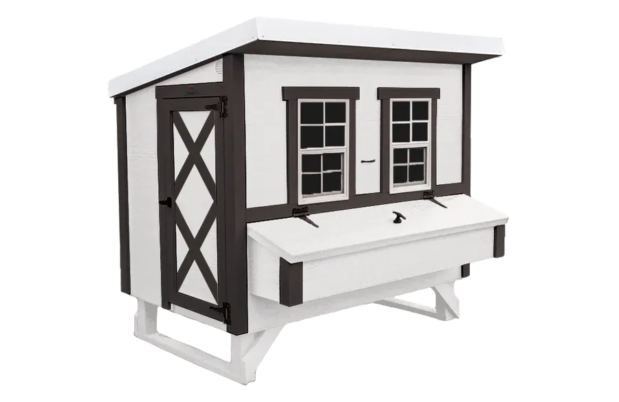 OvethtrEZ Farmhouse large Chicken Coop With Feeder And Waterer