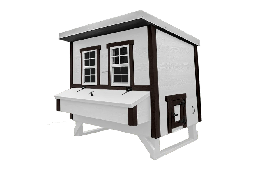 OvethtrEZ Farmhouse large Chicken Coop With Feeder And Waterer