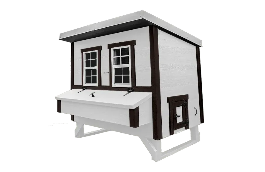 OvethtrEZ Farmhouse large Chicken Coop With Feeder And Waterer
