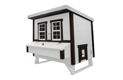 OvethtrEZ Farmhouse large Chicken Coop With Feeder And Waterer