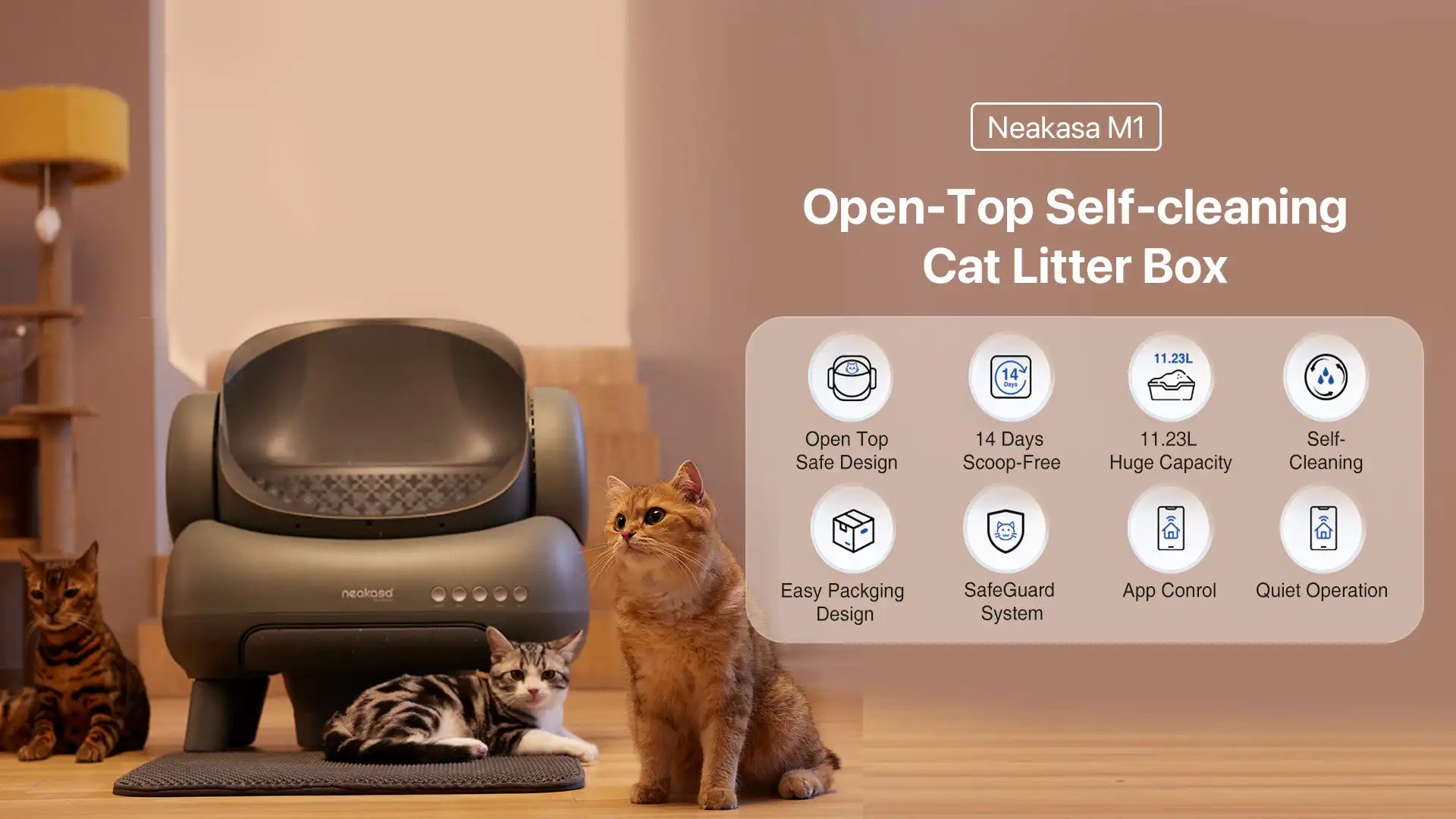Neakasa M1 Self cleaning cat litter box, automatic cat litter box
