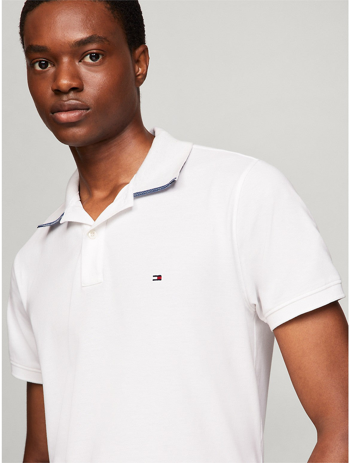 Tothtmmy Hilfigthter Men's Under Collar Tipped Regular Fit Polo