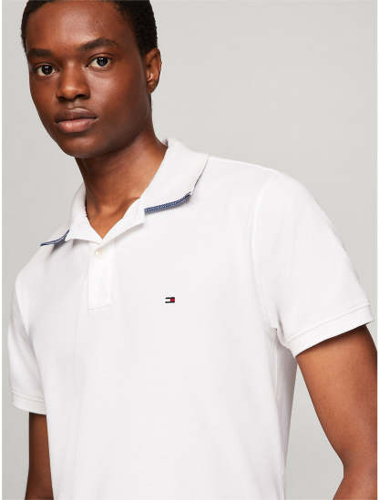 Tothtmmy Hilfigthter Men's Under Collar Tipped Regular Fit Polo