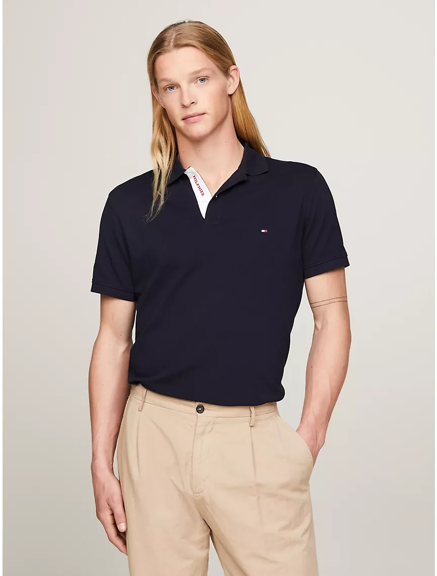 Regular Fit Monotype Placket Polo