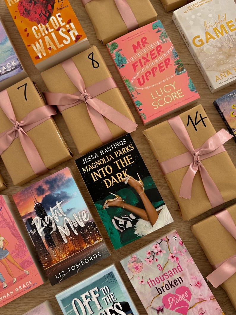 2024 Book Advent Calendar, Dark Romance, Adult Book Christmas Gift, Fiction Books,  Christmas Present, Christmas Gift, Book Lovers