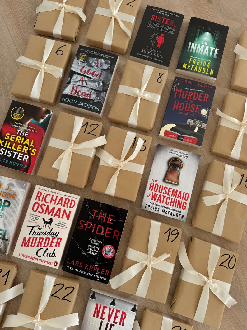 2024 Book Advent Calendar, Dark Romance, Adult Book Christmas Gift, Fiction Books,  Christmas Present, Christmas Gift, Book Lovers