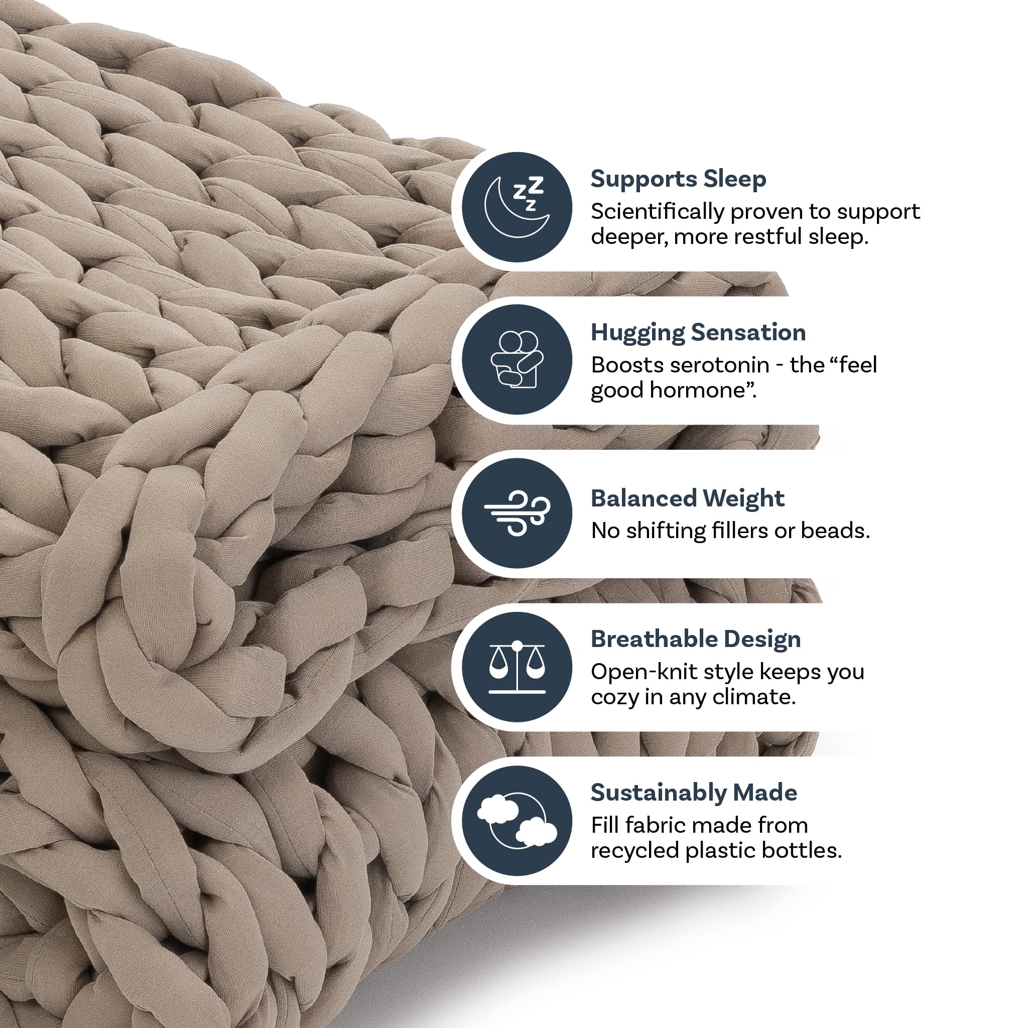 Nthtuzzie Knit Weighted Blanket