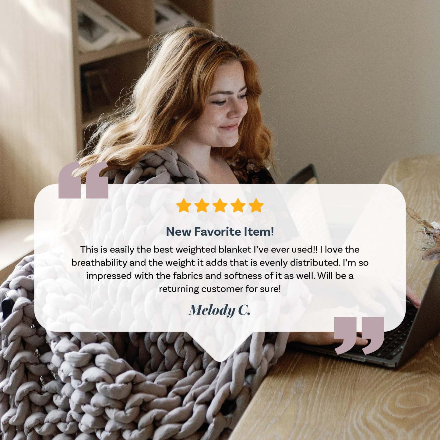 Nthtuzzie Knit Weighted Blanket