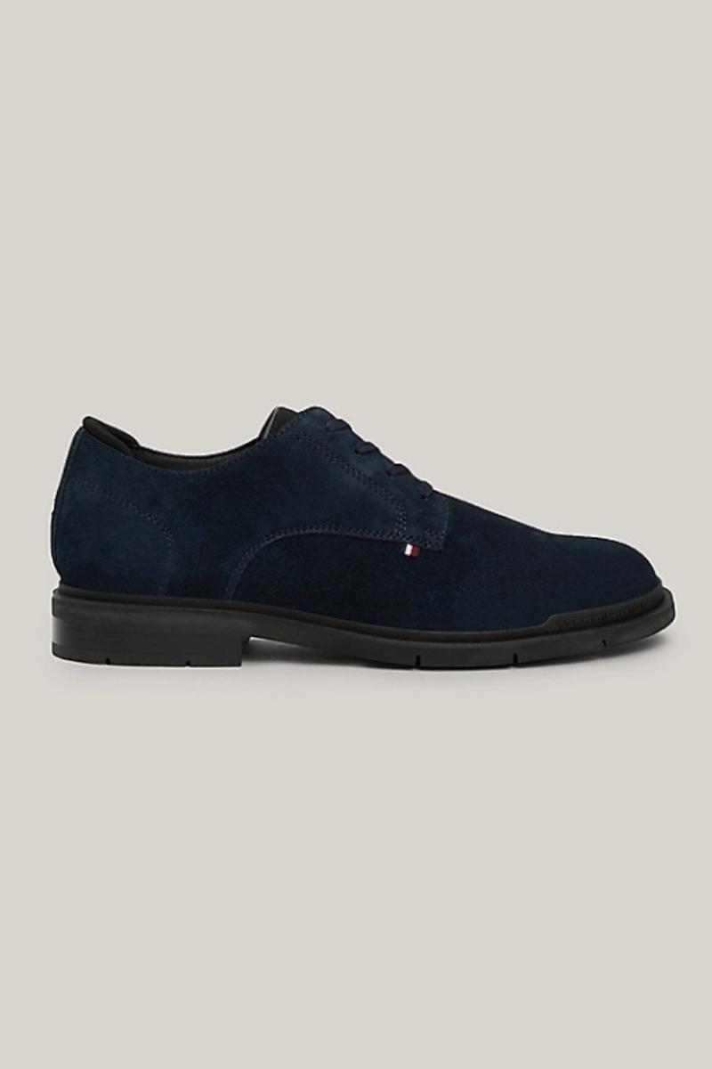 Tothtmmy Hilfigthter flexible Navy Suede Derby Shoe