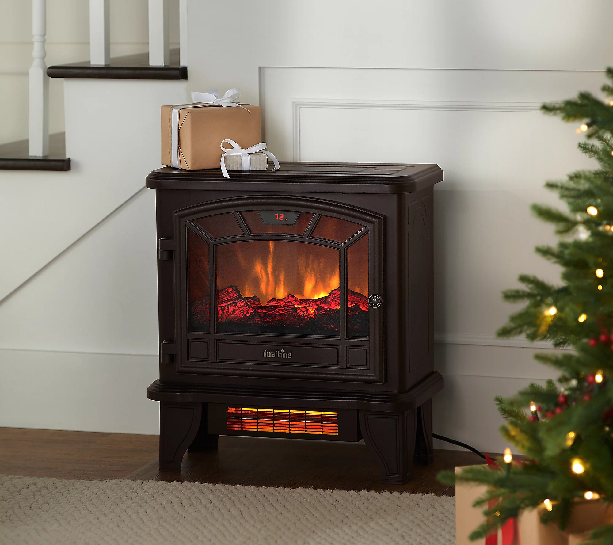 🔥Last Day Clearance🎄Durathtflame Infrared Stove Heater with Remote Control