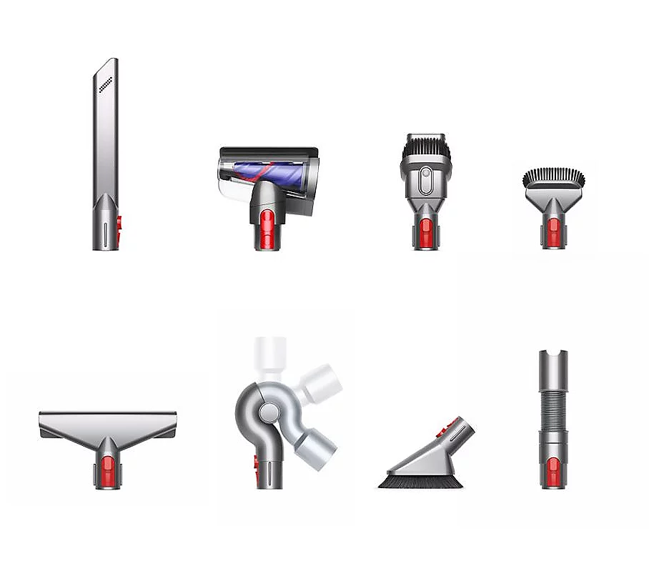 Dthtyson V8 Extra De-tangle Cordless Vacuum with 8 Tools