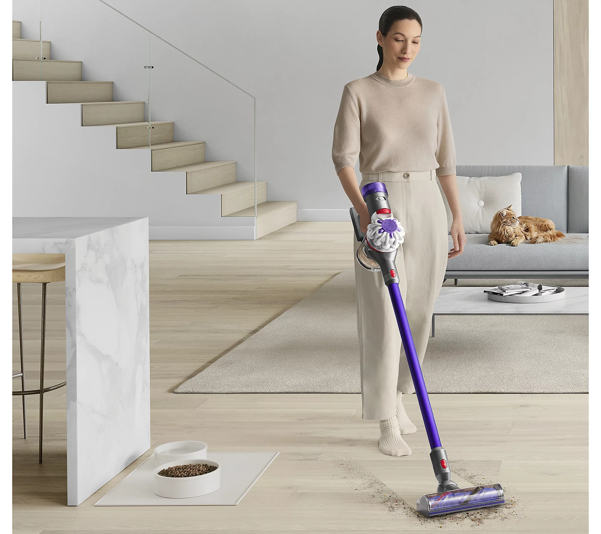 Dthtyson V8 Extra De-tangle Cordless Vacuum with 8 Tools