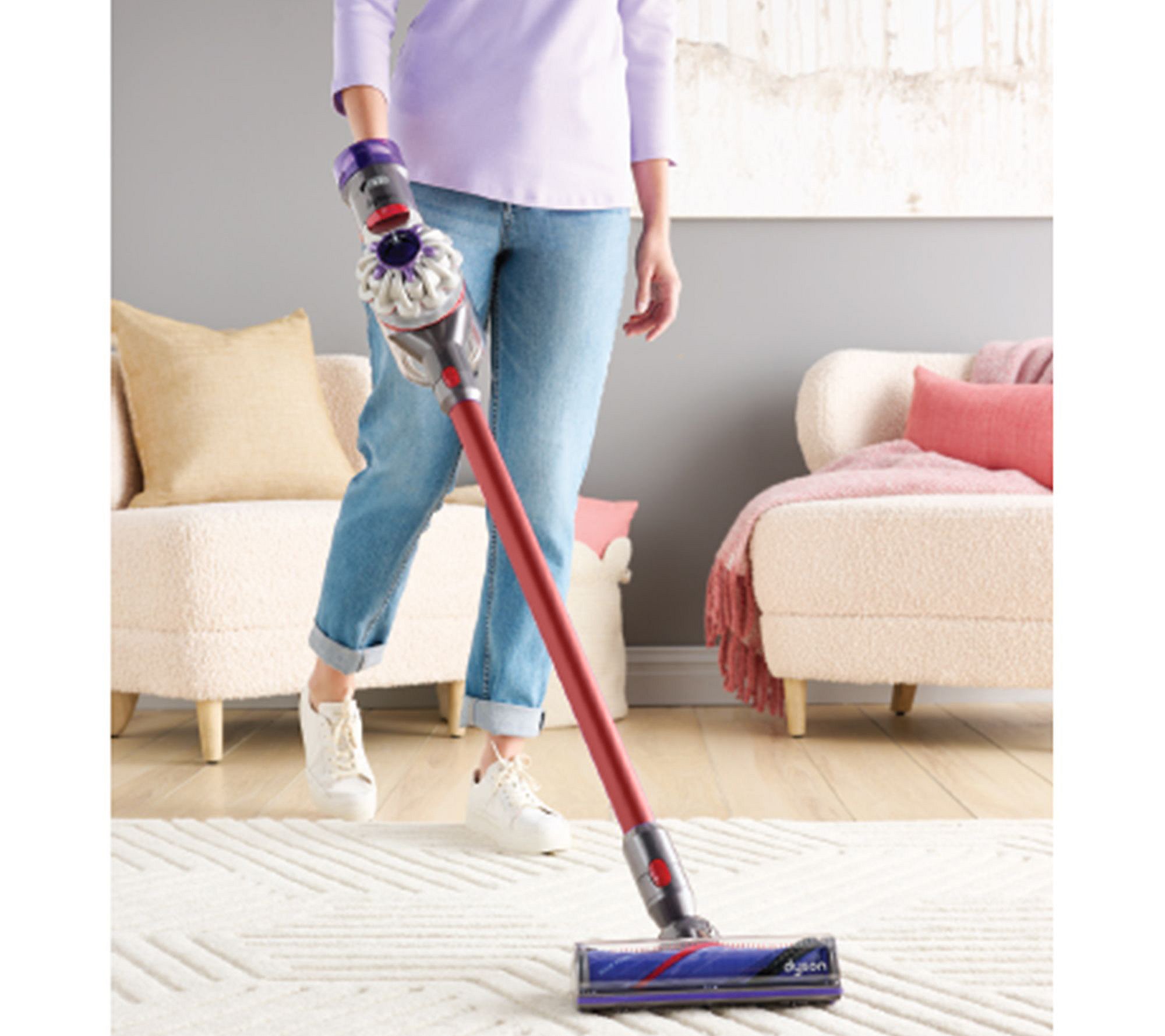 Dthtyson V8 Extra De-tangle Cordless Vacuum with 8 Tools