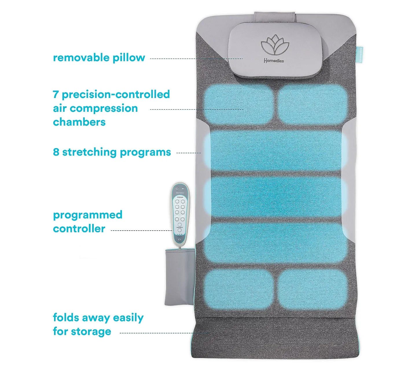 💥QthtVC Last Day Christmas Sale!!!🎉HothtMedics Air Compression Back Stretching Mat with 8 Programs
