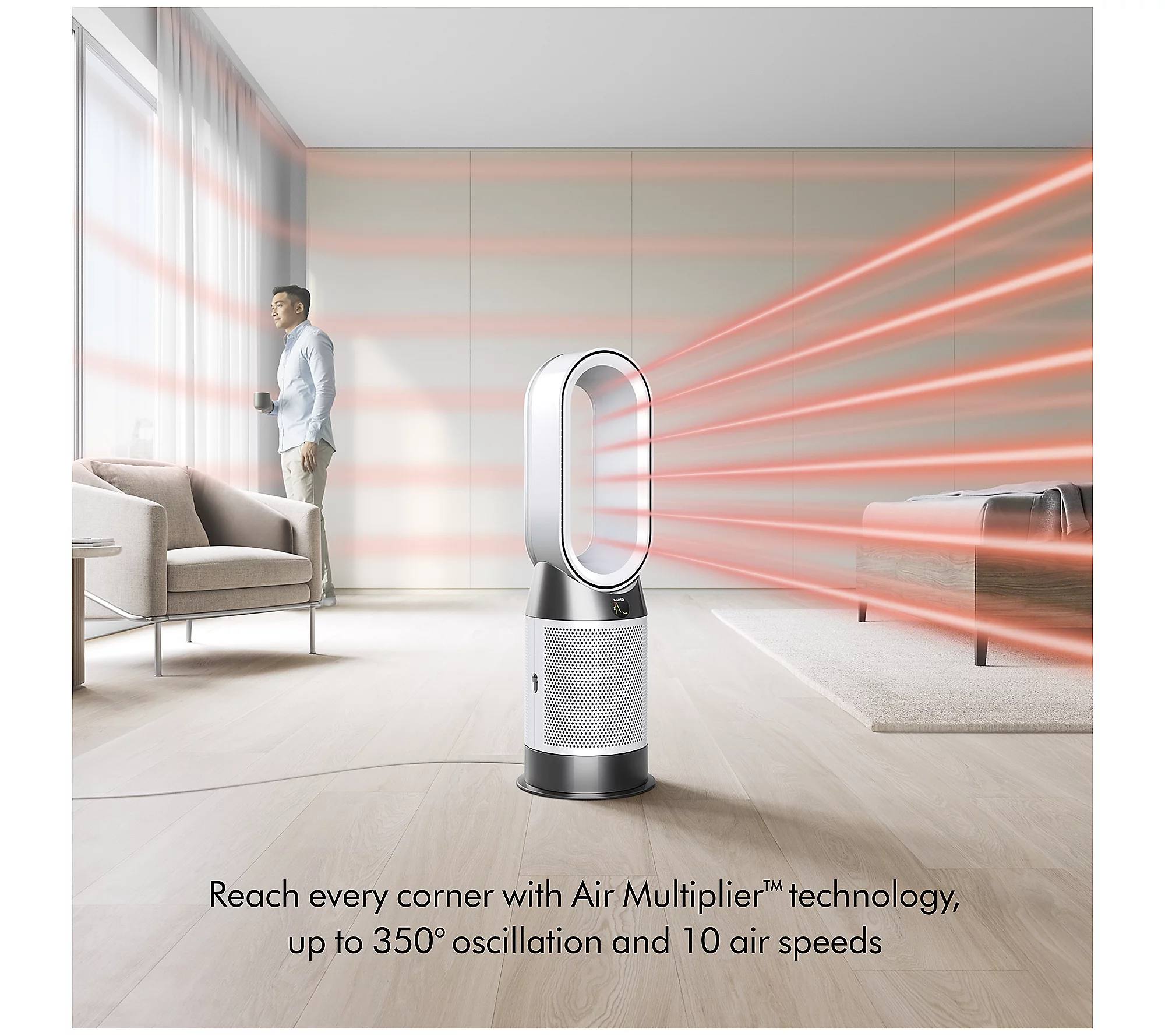Dythtson HP10 Pure Hot + Cool Air Purifier, Heater & Fan