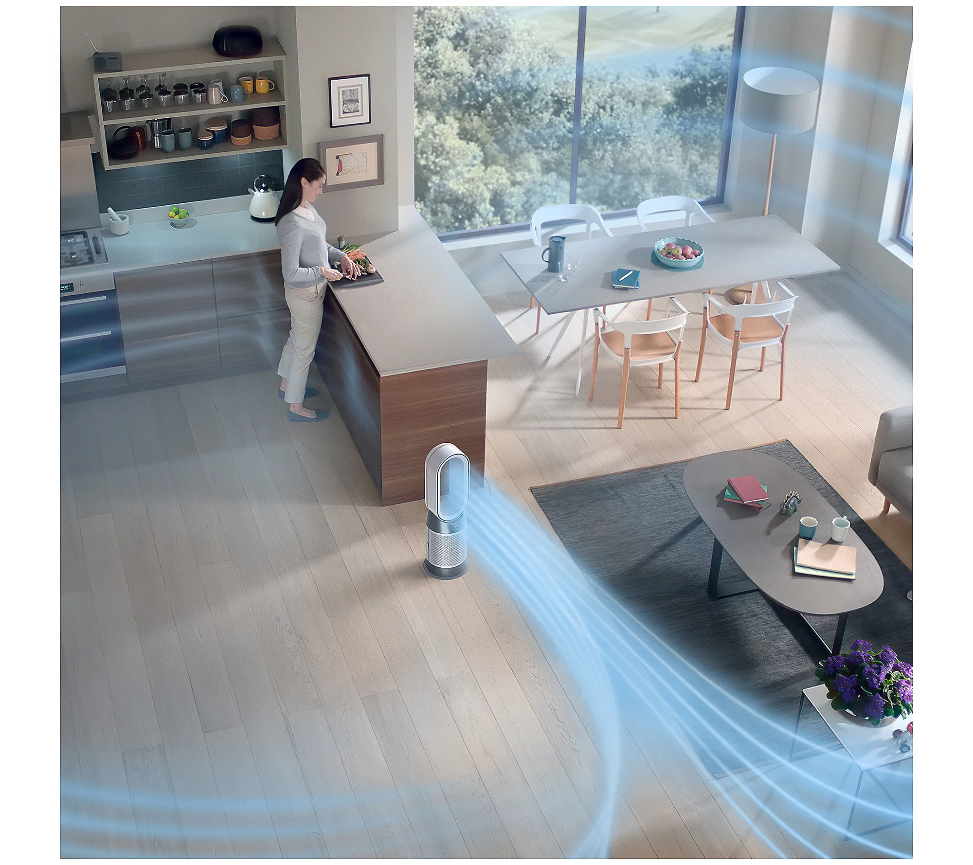 Dythtson HP10 Pure Hot + Cool Air Purifier, Heater & Fan