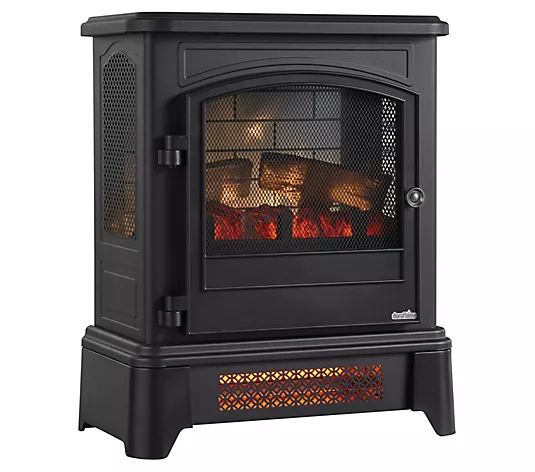🔥Last Day Clearance🎄Duraflame Infrared Electric Stove Heater w/ Pedestal Base