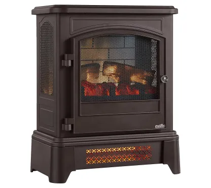 🔥Last Day Clearance🎄Duraflame Infrared Electric Stove Heater w/ Pedestal Base