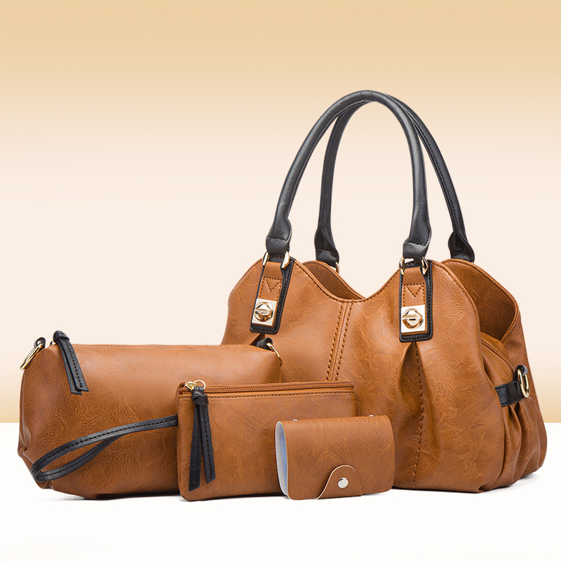 New fashion women's handbags, shoulder and messenger bags, four-piece set