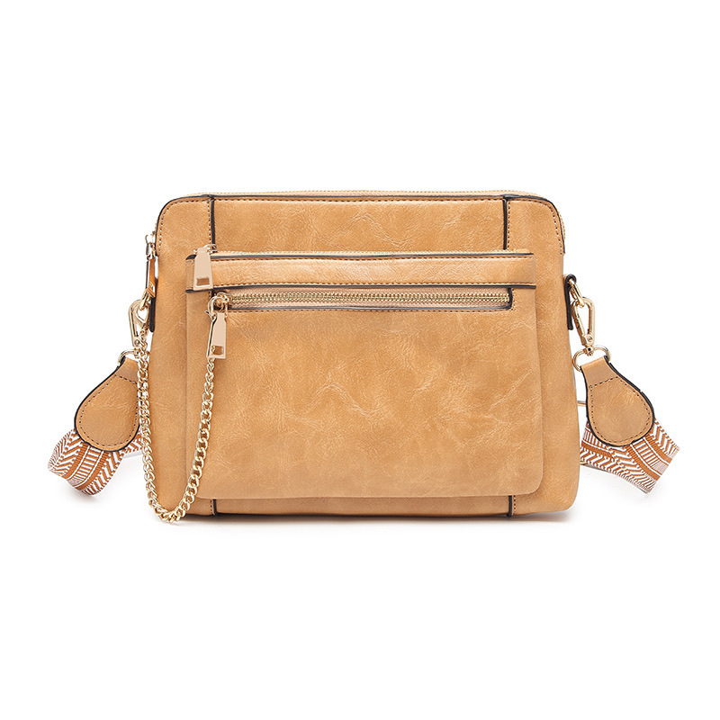 Multifunctional Crossbody Shoulder Bag Wallet Removable Bohemian Wide Shoulder Strap