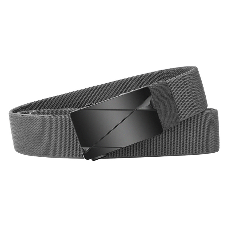 No-punch hidden elastic belt for men, comfortable and versatile alloy automatic buckle belt