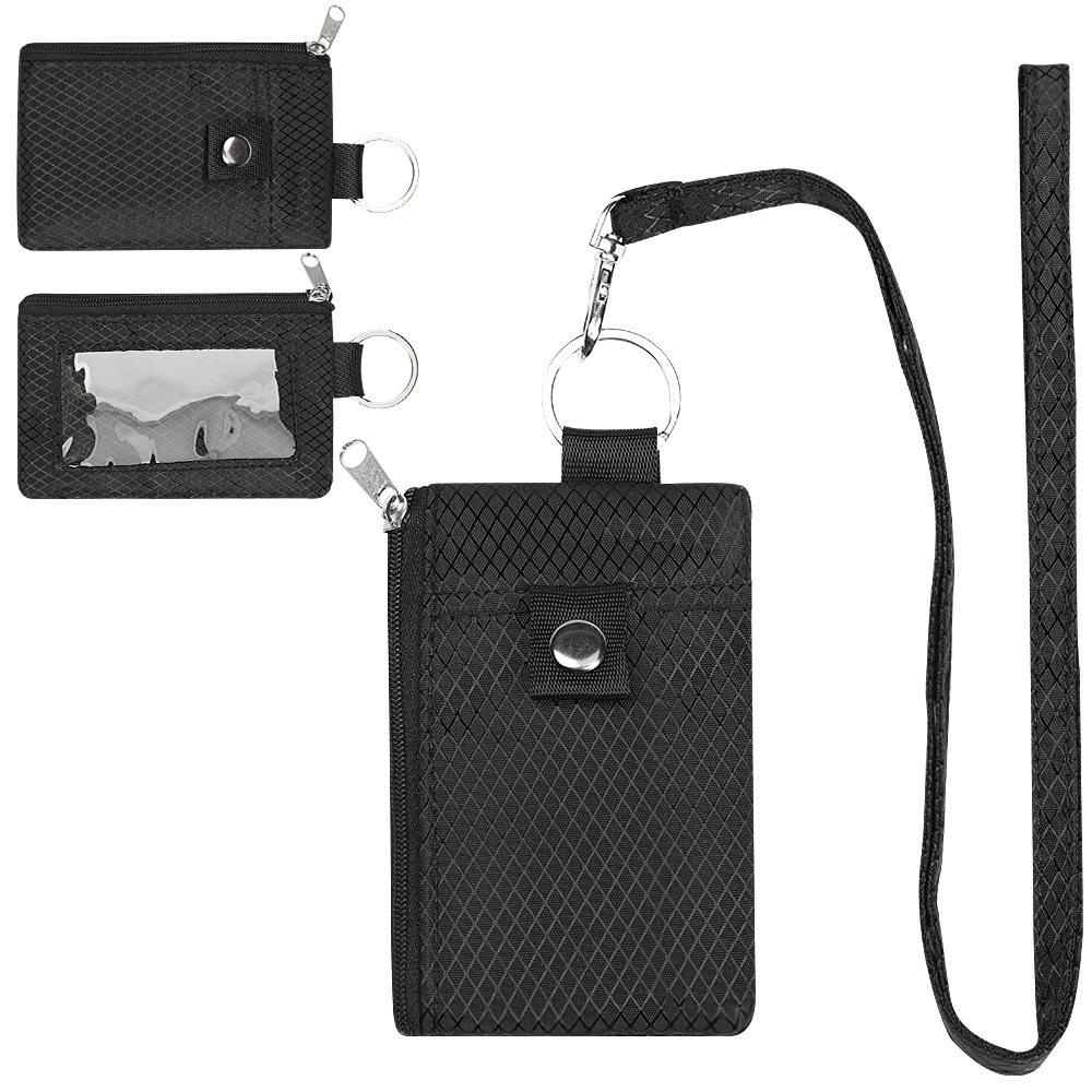 New Multi-function Card Holder Keychain RFID Anti-theft Brush