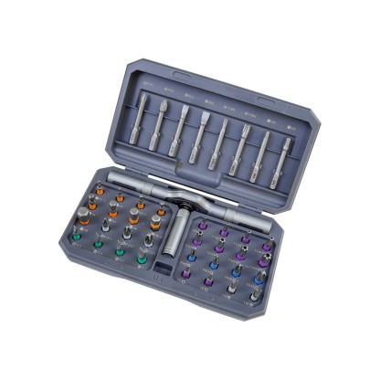 🔥🔥24 in 1 DlY Screwdriver Set Magnetic Compact and Portable Ratchet Screwdriver