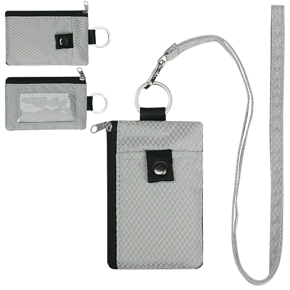 New Multi-function Card Holder Keychain RFID Anti-theft Brush