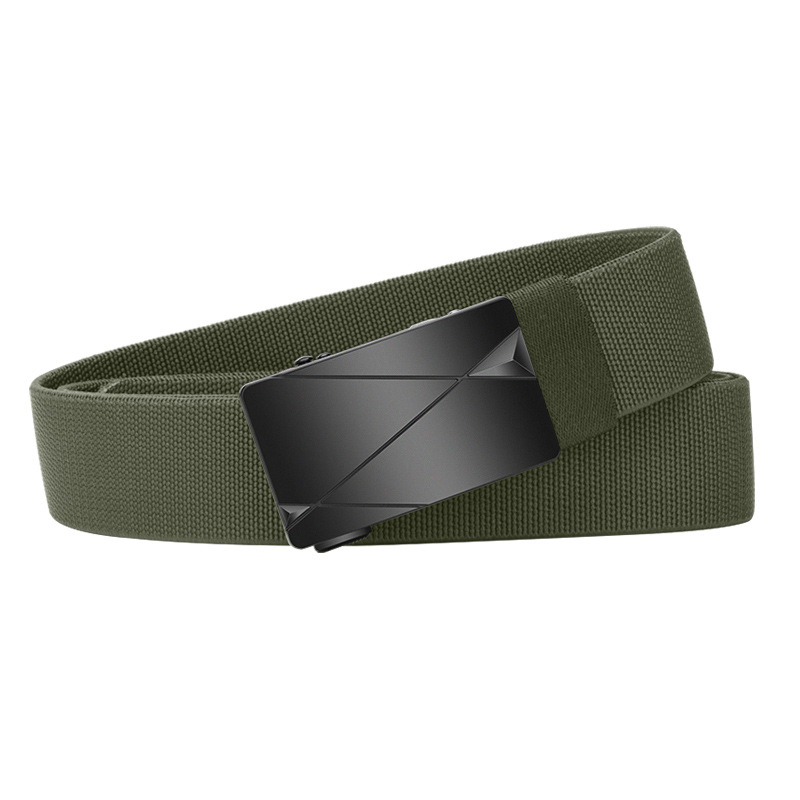No-punch hidden elastic belt for men, comfortable and versatile alloy automatic buckle belt