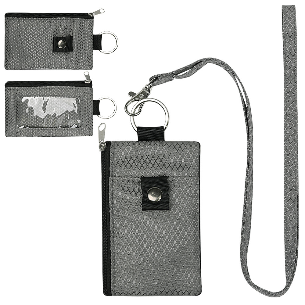 New Multi-function Card Holder Keychain RFID Anti-theft Brush