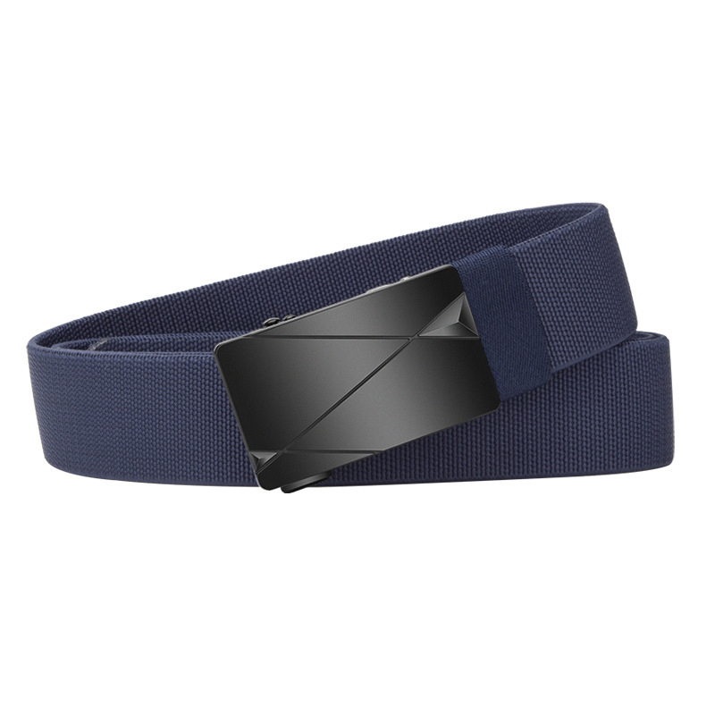 No-punch hidden elastic belt for men, comfortable and versatile alloy automatic buckle belt