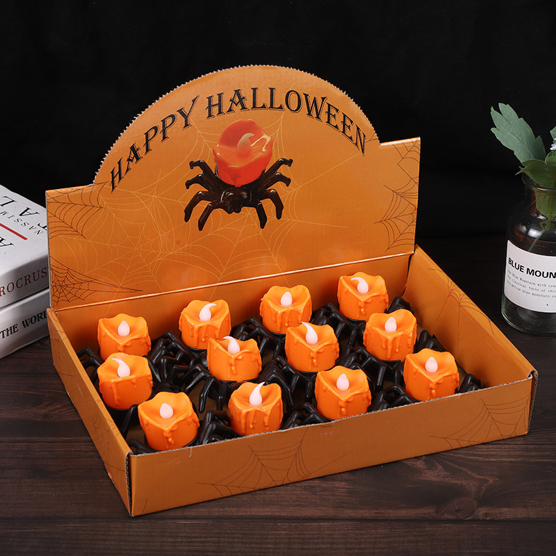 Halloween Spider Candle Light LED Electronic Luminous Atmosphere Light