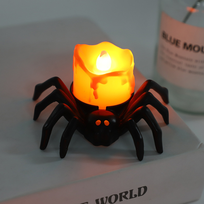 Halloween Spider Candle Light LED Electronic Luminous Atmosphere Light