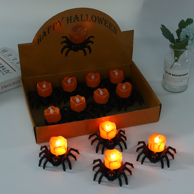 Halloween Spider Candle Light LED Electronic Luminous Atmosphere Light