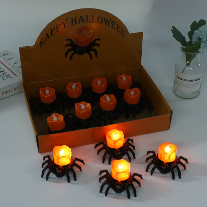 Halloween Spider Candle Light LED Electronic Luminous Atmosphere Light