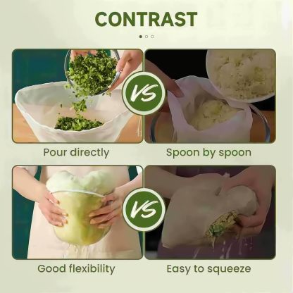 🏆 60K+ SOLD! 🌿✨ Food-Grade Nylon Filter Bag – Smooth Nut Milks, Juices & Easy Straining