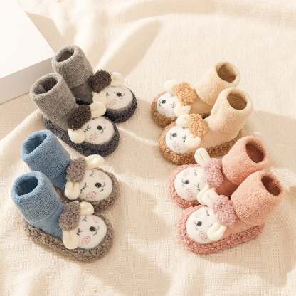🎁Baby Cartoon Plush Cotton Toddler Shoes